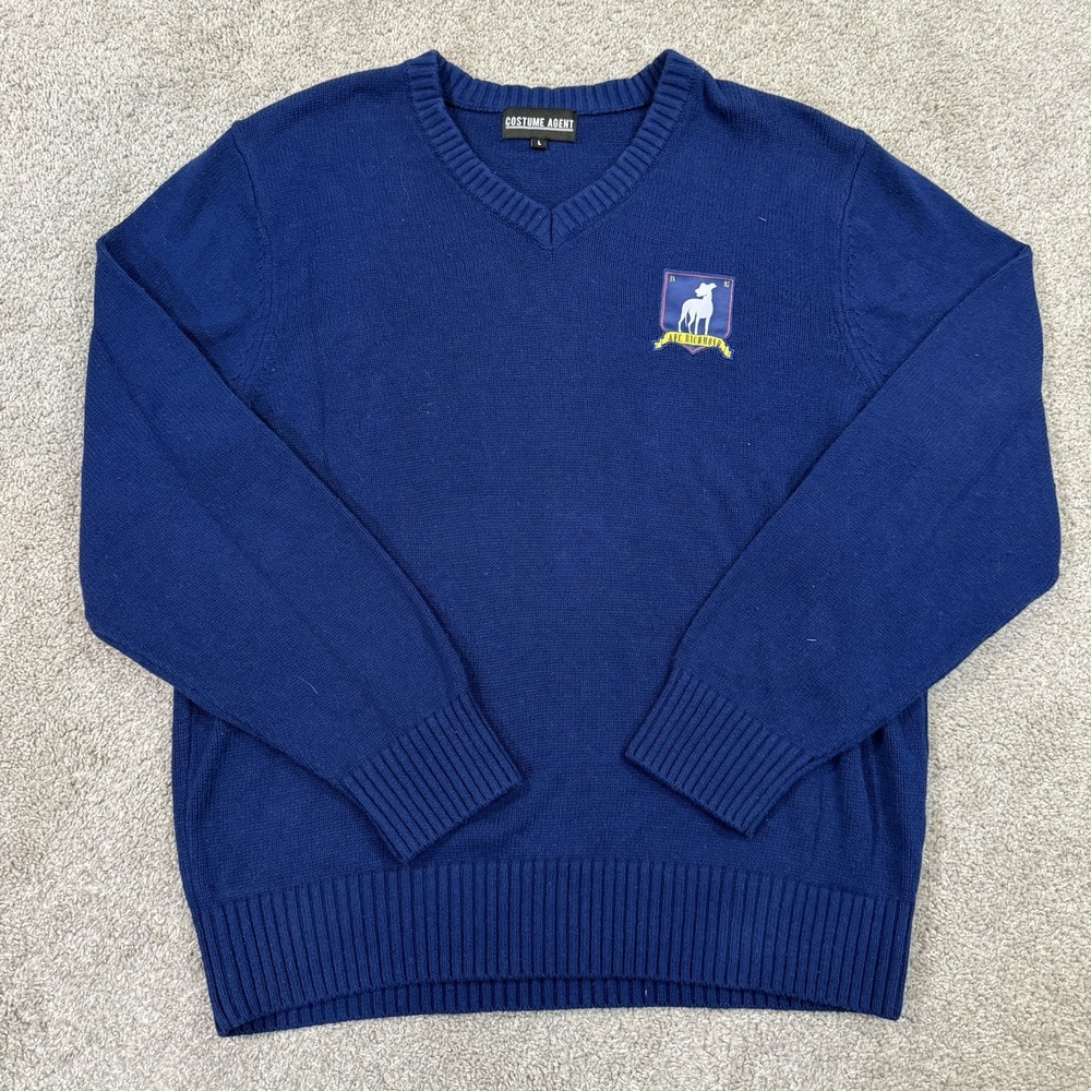 Costume Agent L Ted Lasso Sweater AFC Richmond Embroidered Patch V Neck Jumper